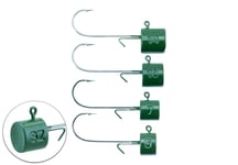 Svartzonker Ned Jig Head Bismuth 2-pack Dark Green