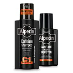 Alpecin C1 Shampoo Black 250ml and Caffeine Hair Booster 200ml Tonic Set