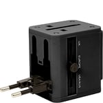 ReTrak ETUADP Universal Travel Adapter with Built-in Dual USB Charger