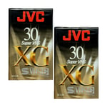 2 JVC XG 30 Min Super VHS-C SVHS-C Compact Camcorder Video Tape Cassette SE-C30