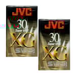 2 JVC XG 30 Min Super VHS-C SVHS-C Compact Camcorder Video Tape Cassette SE-C30
