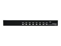 StarTech.com Commutateur écran clavier souris USB montable en rack - Switch KVM pour écran PC à 8 ports DVI - Compatible HDMI - Commutateur KVM - 8 x KVM port(s) - 1 utilisateur local - Montable sur rack - pour P/N: RK12OD2, RK2537BKM, RK3236BKF, RK423