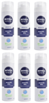 6 x Nivea Men Sensitive Skin Shaving Gel 200ml Chamomile & Witch Hazel Extract