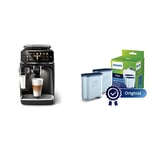 Philips Série 5400 Machine Expresso - Café à Grain - LatteGo Mousseur à Lait, 12 Spécialités de Café & lcaire AquaClean pour Machine Expresso - Pour un Café de Qualité et un Arôme Intense - Lot de 2