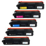 5 Laser Toner Cartridges (Set+Bk) for Brother DCP-L8410CDW & MFC-L8690CDW