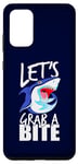 Coque pour Galaxy S20+ Let's Grab A Bite Shark Graphique Humour Citation Sarcastique