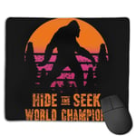Bigfoot Hide and Seek World Champion Customized Designs Non-Slip Rubber Base Gaming Mouse Pads for Mac,22cm×18cm， Pc, Computers. Ideal for Working Or Game