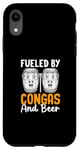 Coque pour iPhone XR Alimenté par congas et bière - Lecteur de batterie Conga