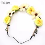 Rose Hairband Sun Flower Headwear Crown Headband Yellow