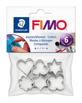 STAEDTLER 8724 03 FIMO Metal Cutters for Modelling Clay - 2cm Diameter (Set of 6 Assorted Shapes)