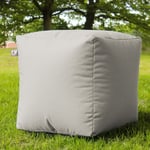 Rucomfy rucomfy Indoor Outdoor Cube Bean Bag - Light Grey