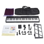 (US Plug)Electric Keyboard Kit 61 Key BT Rechargeable Folding Piano Keyboard SG5