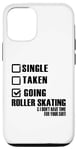 Coque pour iPhone 14 Pro Roller Skater Funny - Une seule prise en train de faire du patin à roulettes
