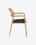 Sheryl, Udendørs spisebordsstol by LaForma (H: 83 cm. B: 57 cm. L: 56 cm., Natur/Grøn)