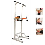 Dip Stands Household Vertical Pull-ups Multi-functional Indoor Horizontal Bars And Parallel Bars Adjustable Bell Carrying Rack Home Fitness Equipment Squat Rack ( Color : White , Size : 96*68*230cm )