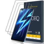 QHOHQ Screen Protector for Realme 6 Pro/Realme X3/Realme X3 SuperZoom/Realme X50, [3 Pack] Tempered Glass Film, 9H Hardness - No Bubbles - Anti-Fingerprint - Anti-Scratch