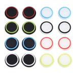 TOP QUALITY-Mixed Colors Silicone Thumb Stick Grip Caps PS4 Xbox 360 PS3 8 Pairs
