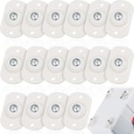 16 st Mini Plast Självhäftande Swivel Casters Små Caster med Rostfritt Stålkulor för Möbler Förvaringslådor Behållare