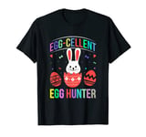 Eggcellent Egg Hunt Easter Bunny Toddler Boys Girls Funny T-Shirt