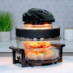 Quest Large Halogen Convection Air Fryer Oven with Extender Ring & Timer / 17L