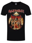 Iron Maiden T-shirt Powerslave Lightning Circle Men's Black