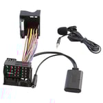 Bil Bluetooth 5.0 Aux Kabel Mikrofon Handsfree Mobiltelefon Gratis samtalsadapter för 6000 CD Ford