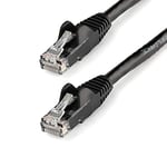 StarTech.com N6PATCH30BK Câble Ethernet CAT6 Gigabit Ethernet Cat 6 Noir 9,1 m 650 MHz 100 W PoE++ RJ45 UTP Catégorie 6 Réseau/Cordon de raccordement sans accroc avec Serre-câble certifié UL/TIA