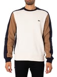 LacosteClassic Logo Sweatshirt - Beige/Black/Brown