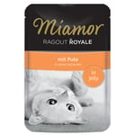 Miamor Ragout Royale in Gravy tai Jelly -säästöpakkaus 44 x 100 g - kalkkuna, in Jelly