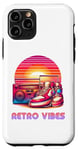 iPhone 11 Pro Retro Vibes Boombox and sneakers lovers for men women kids Case