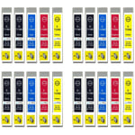 20 non-OEM Ink Cartridges to replace Epson T0711, T0712, T0713, T0714 (T0715) 