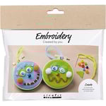 Mini DIY Kit Broderi - Ansikten