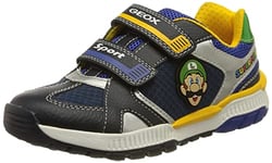 Geox Girl's J Tuono Boy Sneakers, Navy Royal, 2.5 UK