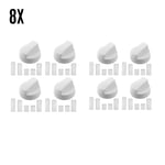 8X SMEG  Cooker Oven Hob White Control Knob & +5 Adaptors