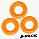 OXBALLS Fat 3 Pack Jumbo Cock Rings Orange Silicone | Penis Ring