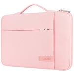 Lacdo 360° Protective Laptop Sleeve Case Computer Bag for 15.6 inch ASUS ChromeBook/VivoBook, 15.6 inch Acer Aspire 5, HP Pavilion 15, Dell Inspiron 15, Lenovo Notebook V15, HUAWEI MateBook D15, Pink