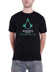 Assassins Creed Valhalla T Shirt Logo new Official Gamer Mens Black