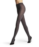 FALKE Women's Cotton Touch W TI Opaque Plain 1 Pair Tights, Grey (Anthramix 3499), M-L