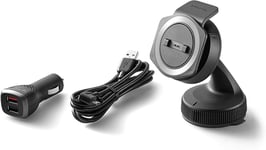 TomTom Rider Sat Nav Car Mounting Kit for all TomTom Rider Motorcycle Sat Navs, includes car dashboard mount, high speed dual charger and charging cable (check compatibility list below)