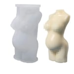Kristinas Pyssel och Hobby Silikonform Ljusformar - Gravid Kvinna H: 11,8 cm