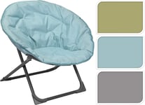 Haute Qualité Moon Chair Chaise de camping pliable confortable et confortable Fauteuil de salon gris