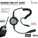 MARINE PRO PTT 35WP J11 Peltor for Icom M94D