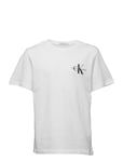 Chest Monogram Top *Villkorat Erbjudande T-shirts Short-sleeved Vit Calvin Klein