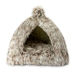 Kattkorg Kitty Play Igloo 40 cm - Brun