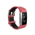 Fitbit Charge 2 klockarmband storlek: S - Röd / Svart
