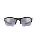 Oakley Wrap Mens Polished Black Iridium Sunglasses - One Size