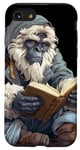 iPhone SE (2020) / 7 / 8 Cute anime blue bigfoot / yeti reading a library book art Case