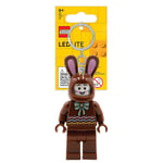 LEGO Easter Chocolate Bunny Minifigure Iconic Key Light - Brown Keyring
