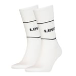 Levis Strumpor 2P Organic Cotton Sock Vit/Svart Strl 39/42