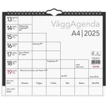 Väggkalender Burde 1715 Väggagenda 2025 A4